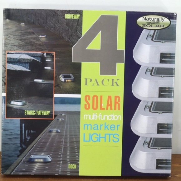 Solar Multi-Function Marker Lights - 4 Pack - Picture 1 of 5